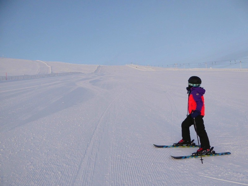 Yllas skiing