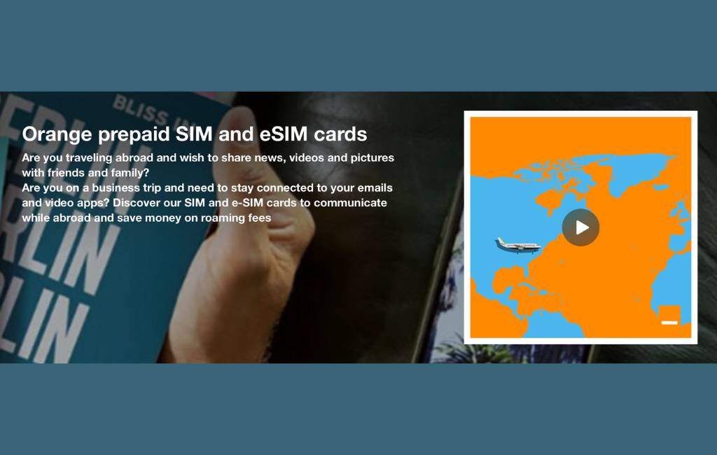 Orange Europe SIM Card