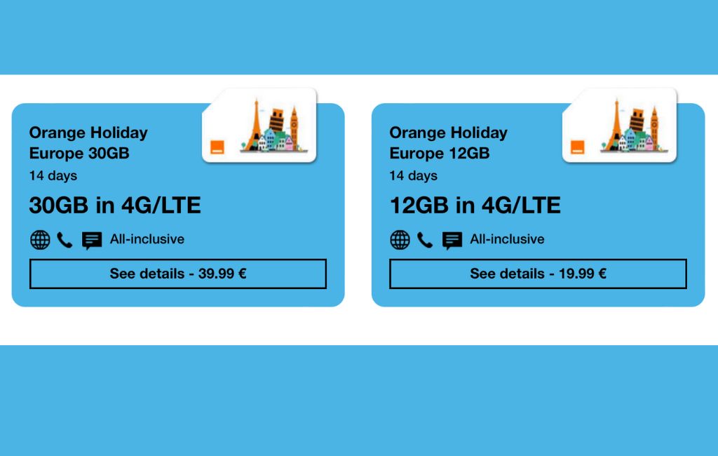 orange travel sim card europe