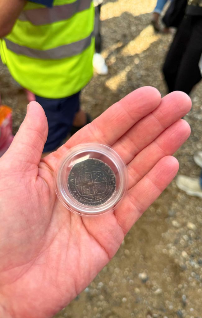 the old silver coin found while mudlarking in London