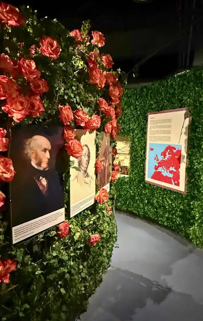 The first section on Florence's early life at The Florence Nightingale Museum, London