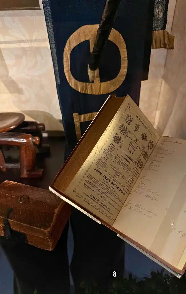 A book belonging to Florence Nightingale at The Florence Nightingale Museum, London