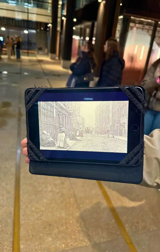 Jack the Ripper Walking Tour. Images of Victorian London on Musa's iPad
