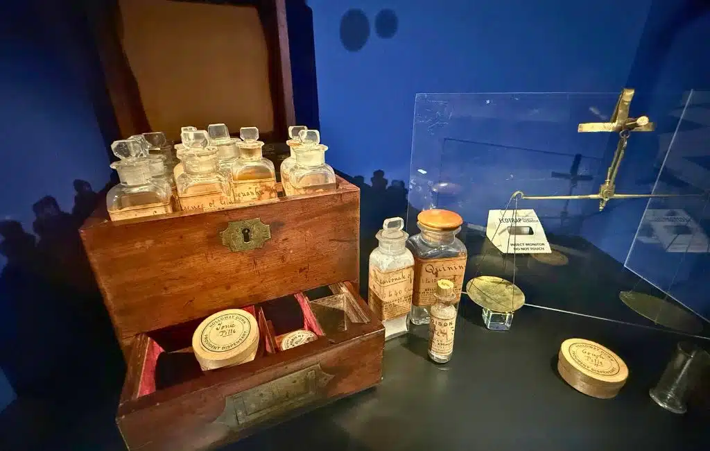 A medicine box belonging to Florence Nightingale at The Florence Nightingale Museum, London