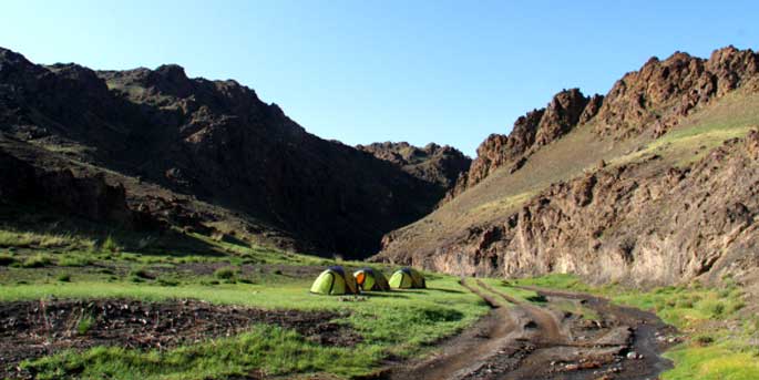 Camping in Mongolia